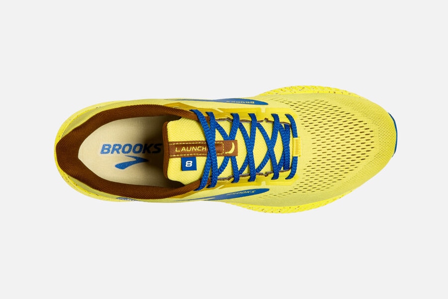 Brooks Launch 8 Road Running Shoes - Womens - Yellow/Blue - ED5312846